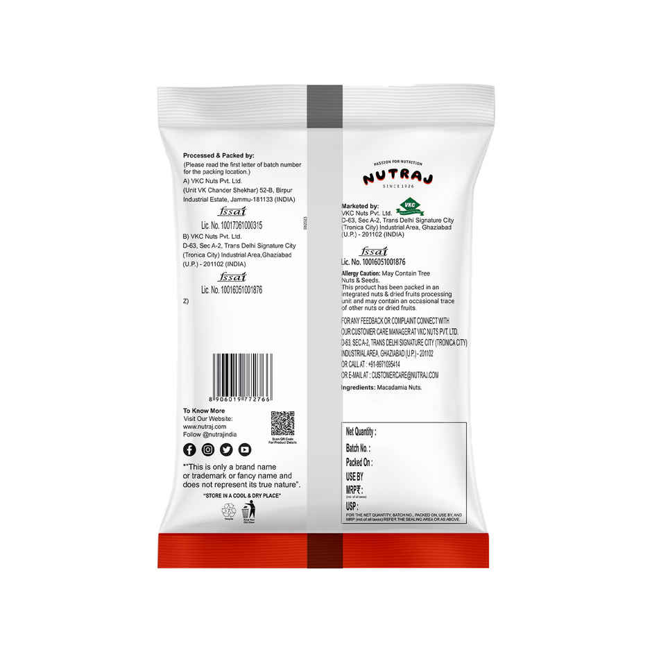 Nutraj Classic Macadamia Nuts