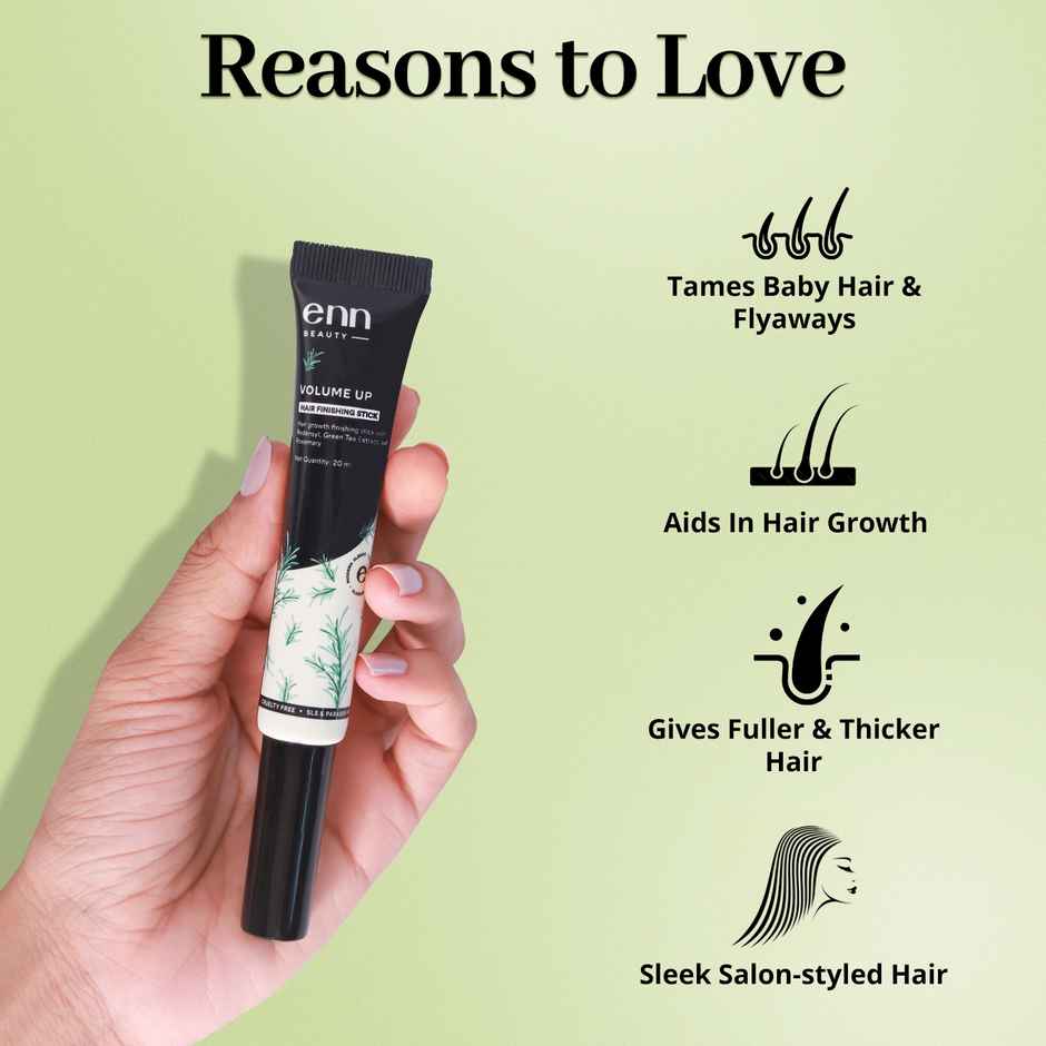 ENN Beauty Volume Up Hair Finishing Stick | Frizzy Flyaway Baby Hair Fixer | 2% Redensyl & Rosemary