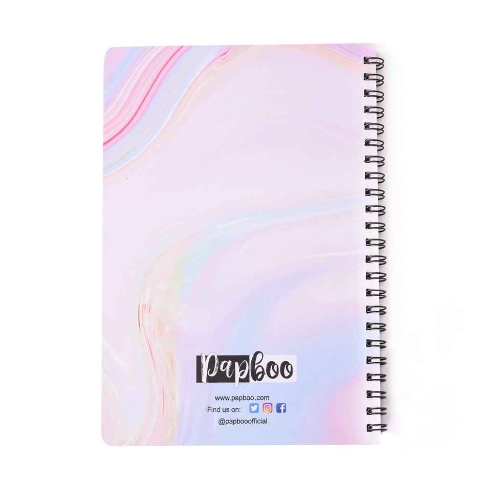 Papboo Dot Grid Spiral Wiro Notebook (120 Pages, 21 x 14 cm 90 Gsm - Dreams)