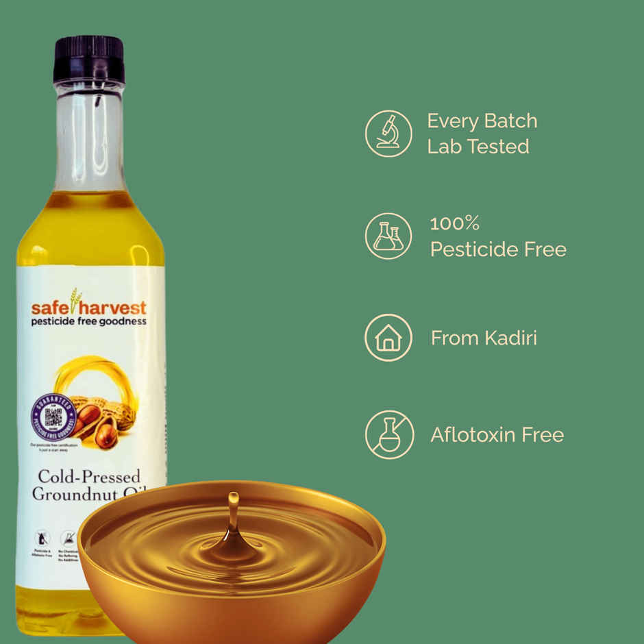 Safe Harvest Cold-Pressed Groundnut Oil