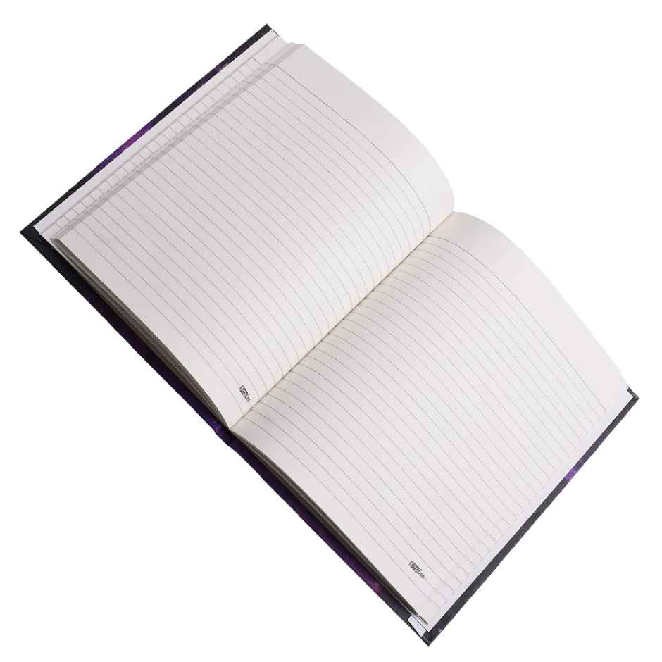 Papboo Hardboundnotebook Diary, (22 X 17.5 Cm, 80 Gsm, 140 Single Ruled Pages - Galaxy