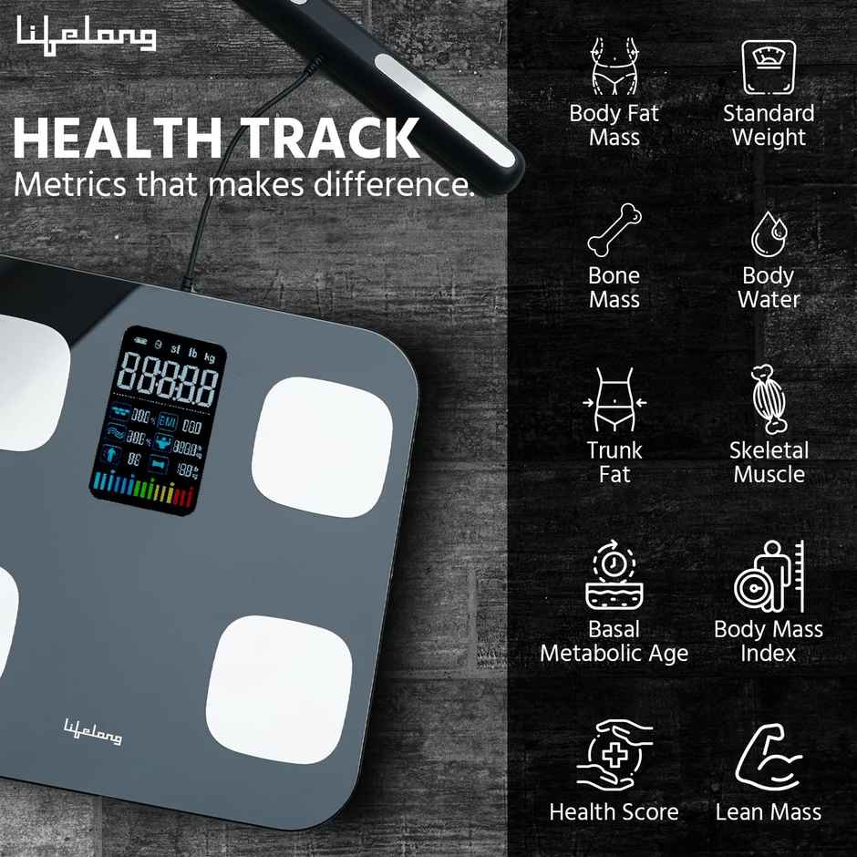 Lifelong Digital Weight Machine - Body Composition Scale