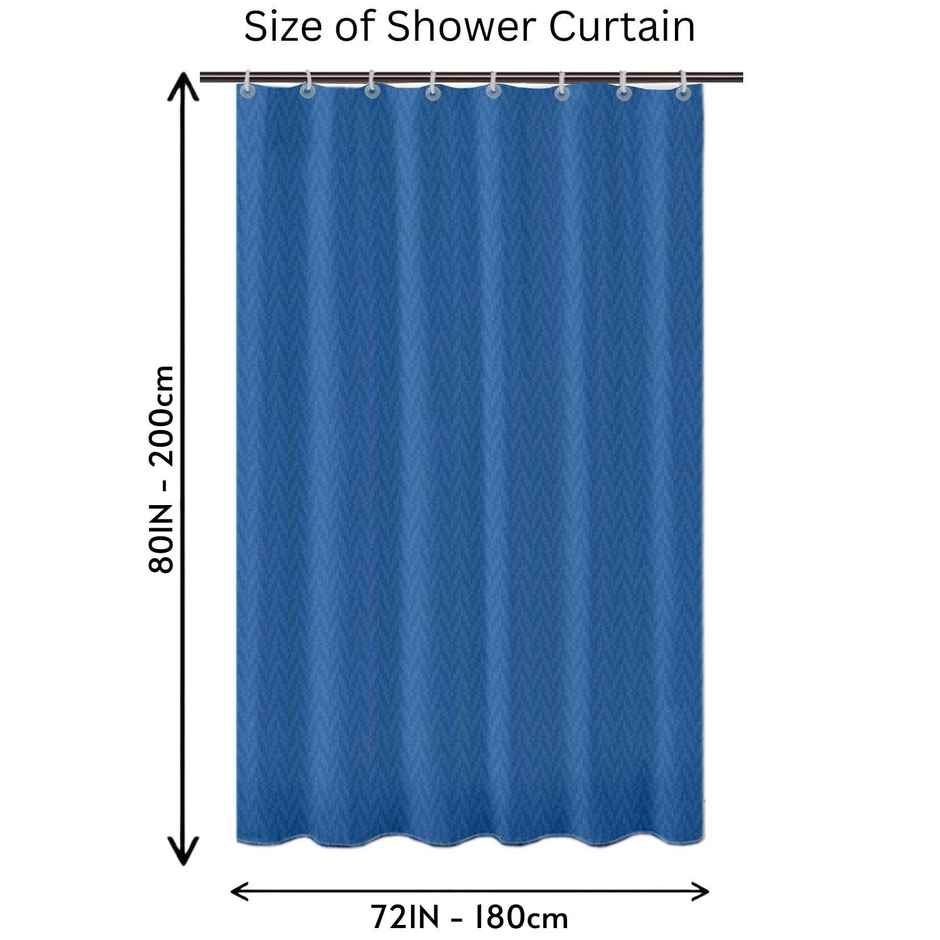 Lushomes Shower Curtain - Heavy Duty Dark Blue | Water-Resistant | 8 Eyelets | 48 x 78 inch