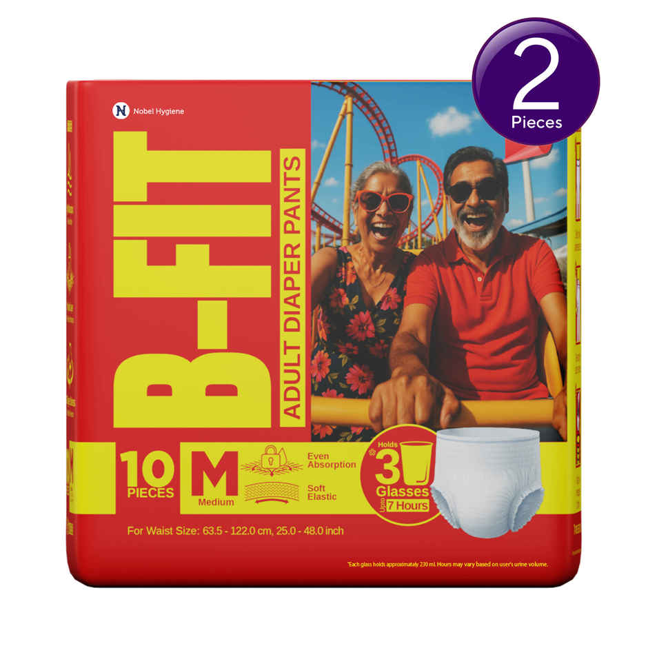 B-FIT Adult Pants Diapers (M, 25-48") Combo  