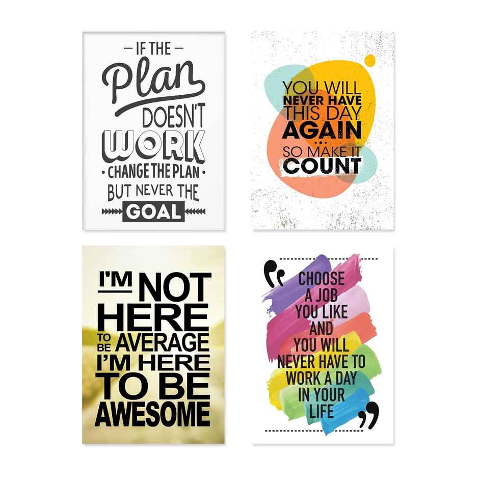 Paper Plane Design Wall Posters For Office Decor | Set of 10 | Size | 12 Inch x 18 Inch | D32