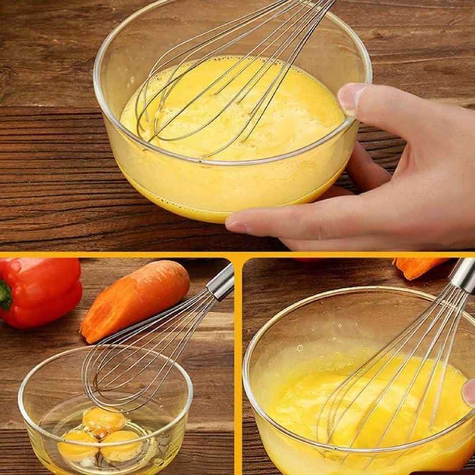Petals Stainless Steel Egg Whisk/Beater/Cake Batter Whisker | 25cm