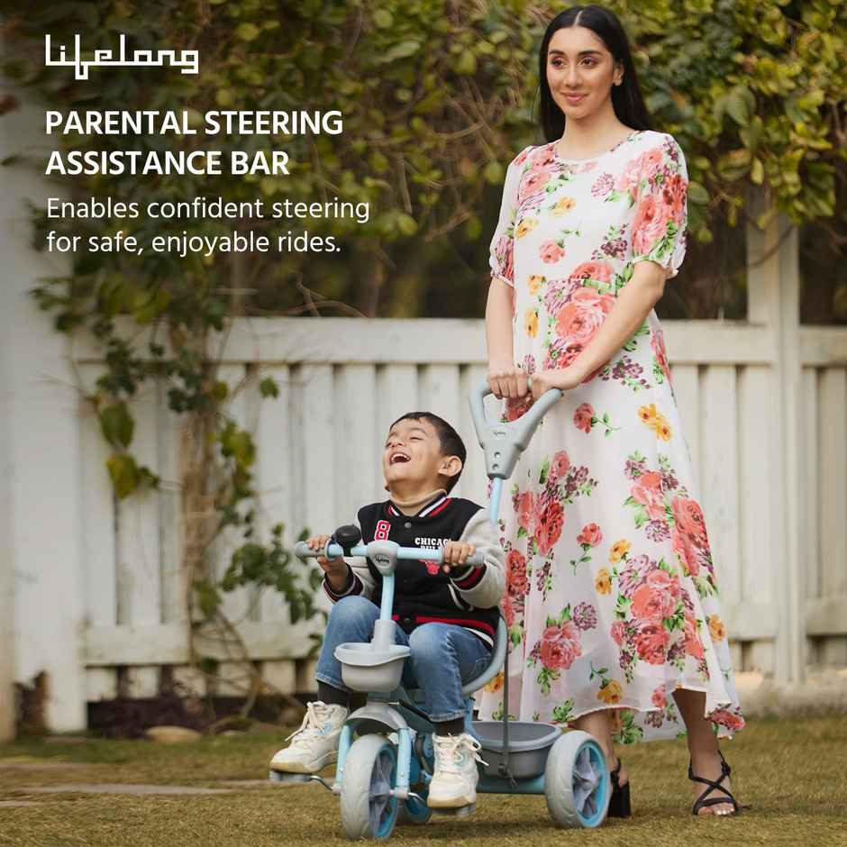 Lifelong 2 In 1 Tricycles For Kids Age Group 2-5 Years Parental Control Tricycle LLKPCTC04