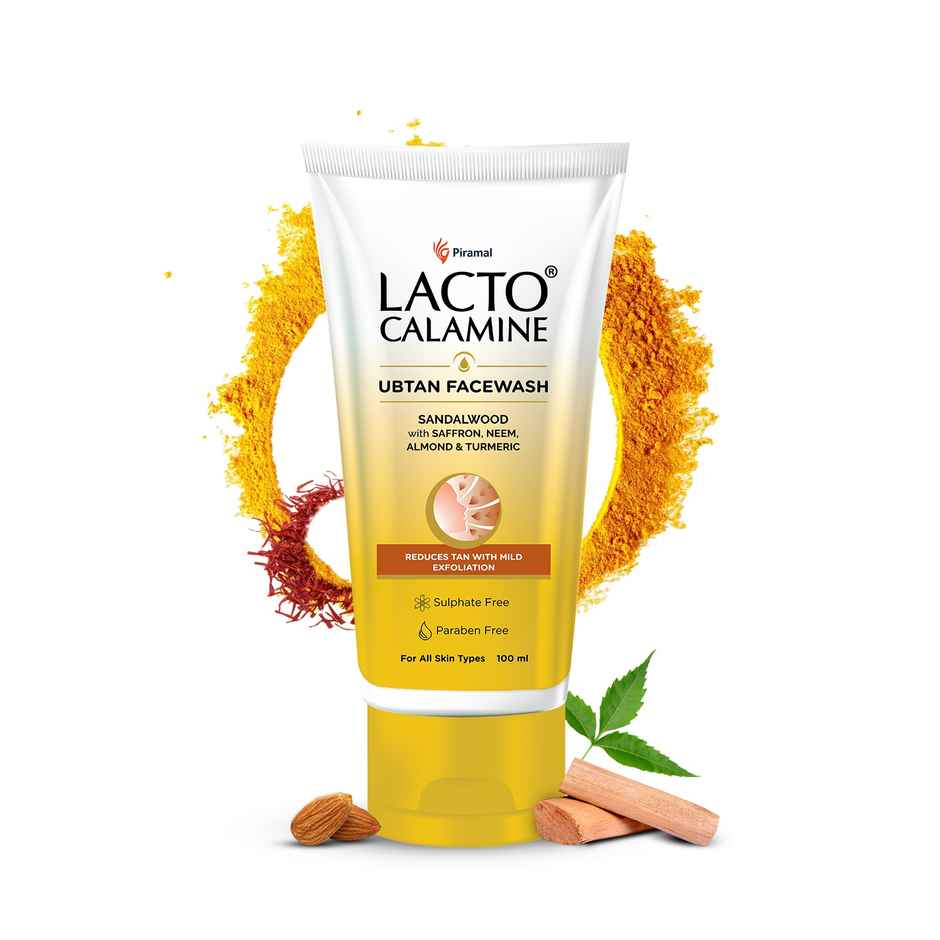 Lacto Calamine Ubtan Face Wash For Glowing Skin Natural Face Wash With Sandalwood