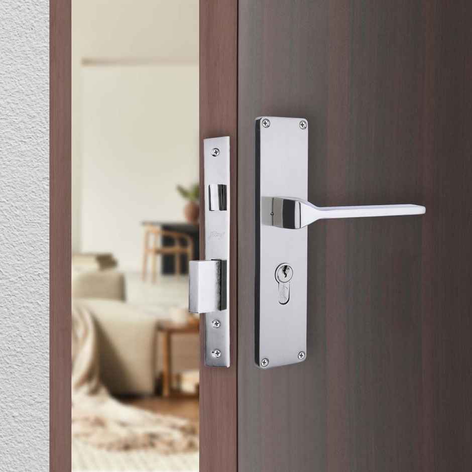Godrej Mortise Lock NEH 16-1Ck | Europrofile | 5-Pin Mechanism | Satin Steel Finish
