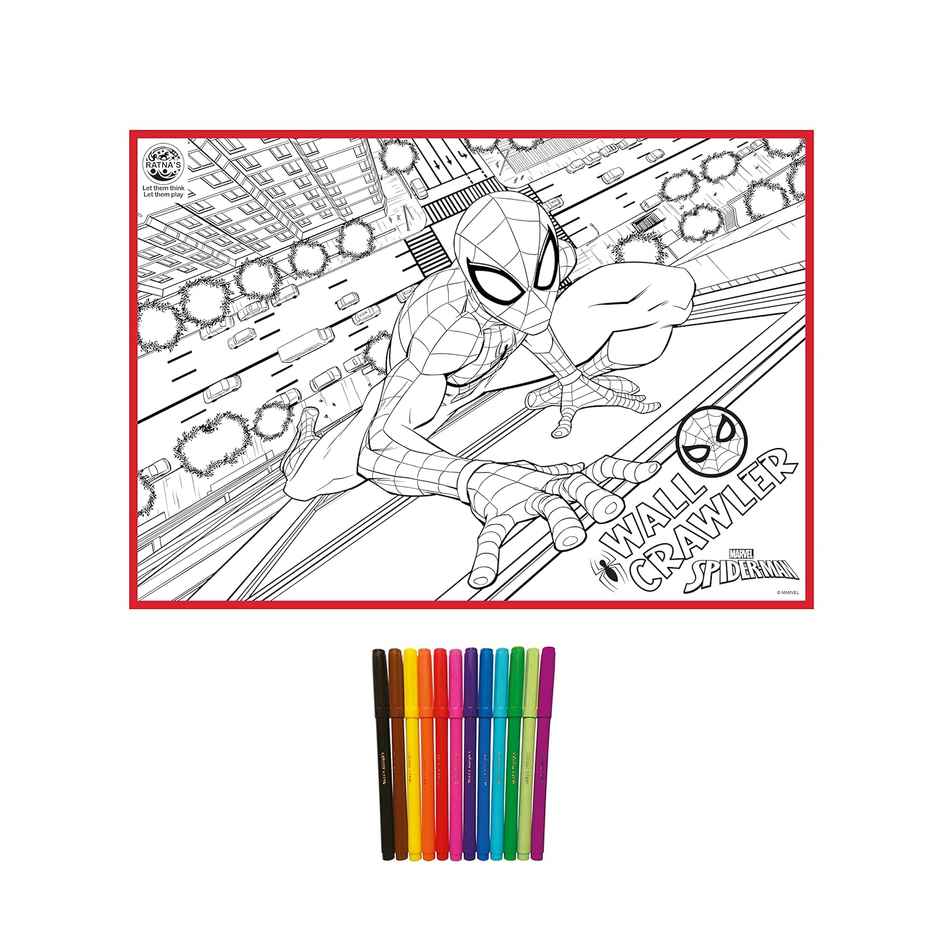 Ratna's My Colouring Mat Spider-Man