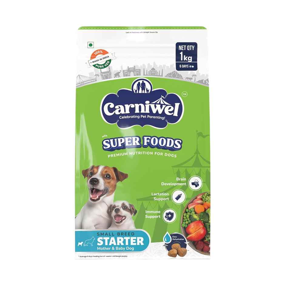 Carniwel Veg With Superfoods Dry Dog Food For Small Breed, Starter