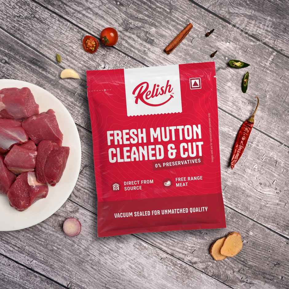 Relish Mutton Boneless | Energy - 300 kcal | Protein - 21 g / 100 g