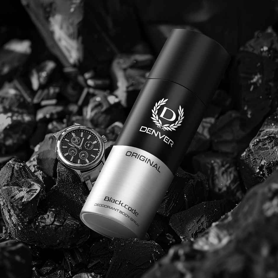 Denver Black Code Deo | Long Lasting Deodorant Body Spray For Men