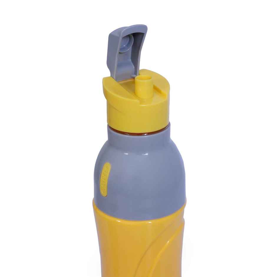 Jaypee Googly PU Insulated Fliptop Sipper Lid Water Bottle for kids | Yellow | 650ml