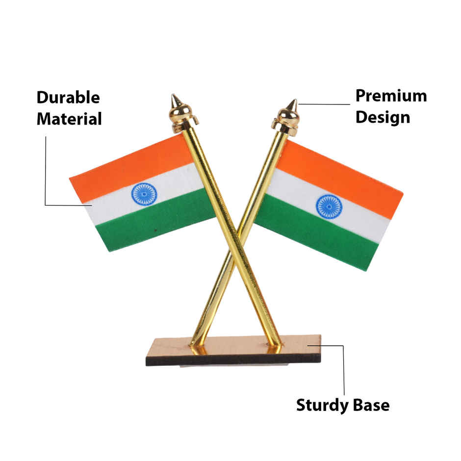 Indian National Flag for Car and Desk Display | Picfest