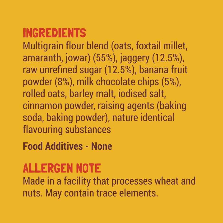 Slurrp Farm Banana Choco-Chip Millet Pancake Mix | No Maida