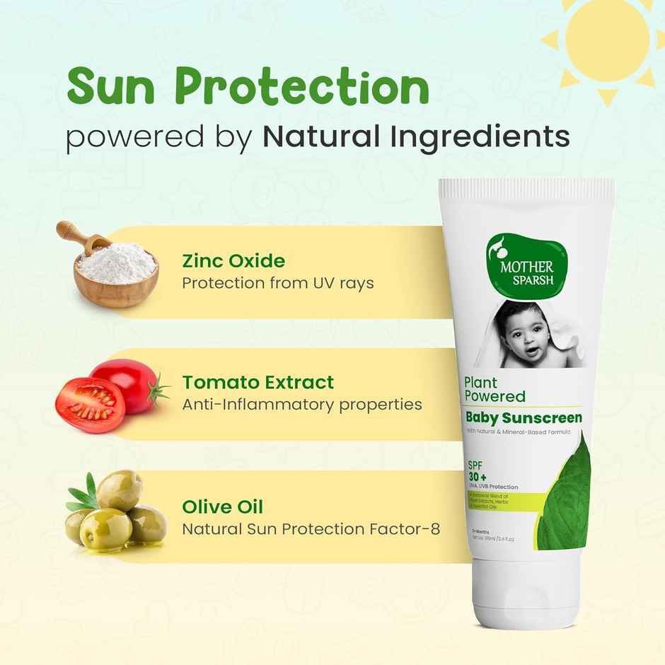 Mother Sparsh Natural Baby Sunscreen Lotion