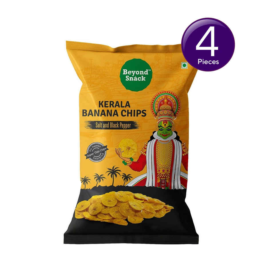 Beyond Snack Kerala Banana Chips - Salt & Black Pepper Combo 