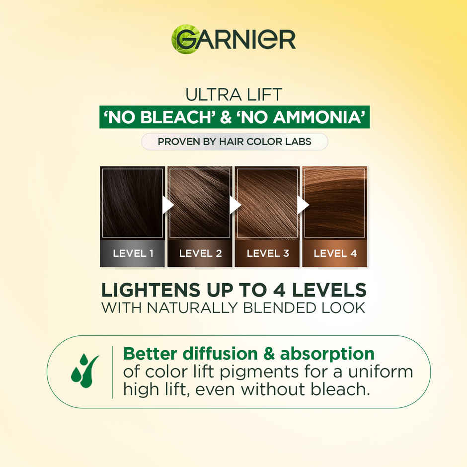Garnier Color Naturals Hairlighter No Bleach No Ammonia Visible Highlights on Dark Hair
