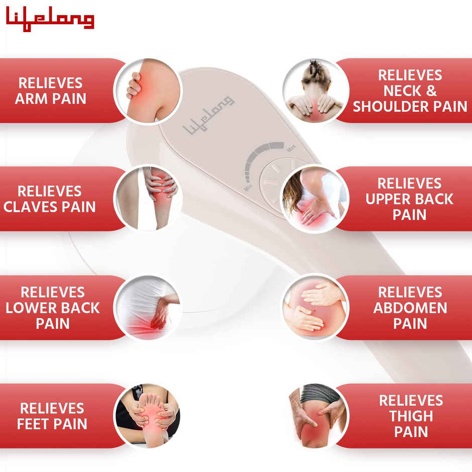 Lifelong Llm270 Head and Body Massager - Full Body Pain Relief | Deep Tissue Massager