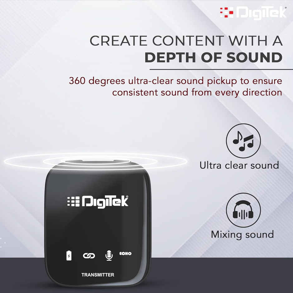 Digitek Dwm 101 Wireless Microphone System With Anc Noise Reduction