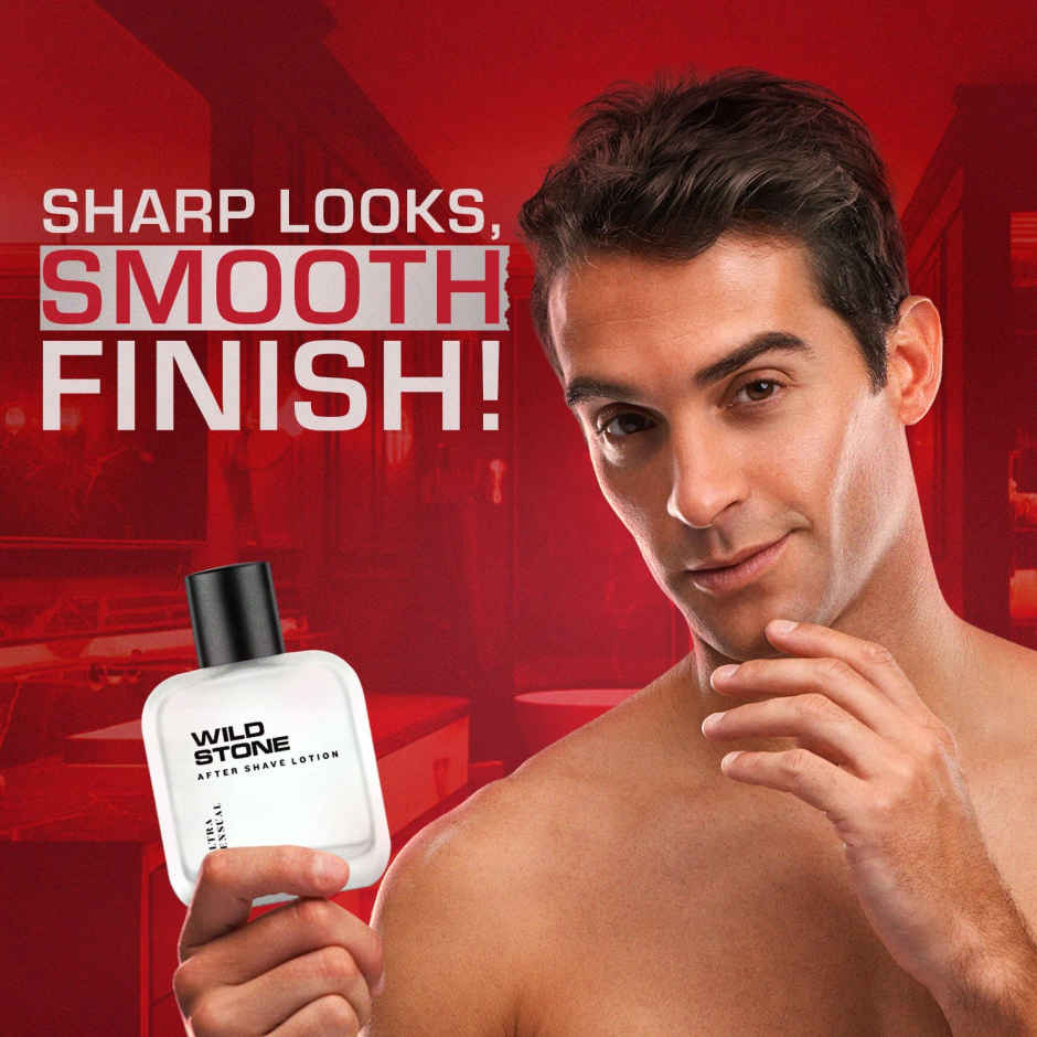Wild Stone Ultra Sensual After Shave Lotion for Men | Long-Lasting Fragrance | Soothing Care