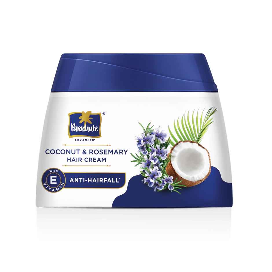 Parachute Advansed Coconut & Rosemary Hair Cream |Anti  Hair Fall |10X Hair Breakage Reduction