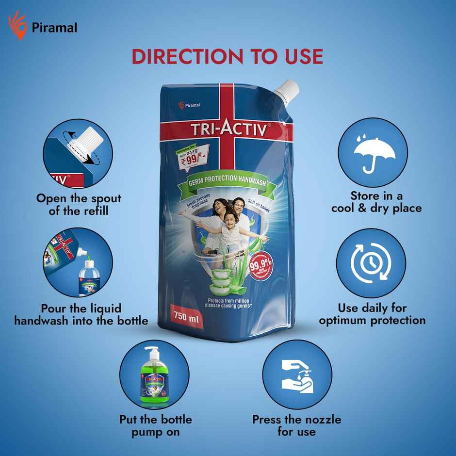 Tri-Activ Germ Protection Handwash Refill Pack