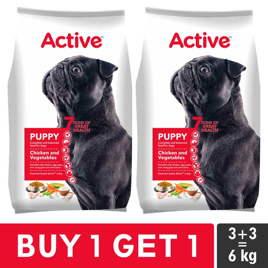 Active Puppy Chicken And Vegetables Dry Dog Food