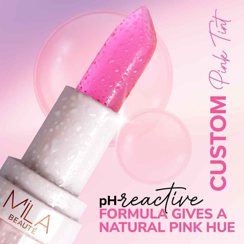 Mila Beaute Colour Switch pH Tinted Lip Balm | Enriched with Squalene & Rapeseed Oil - Bubblegum