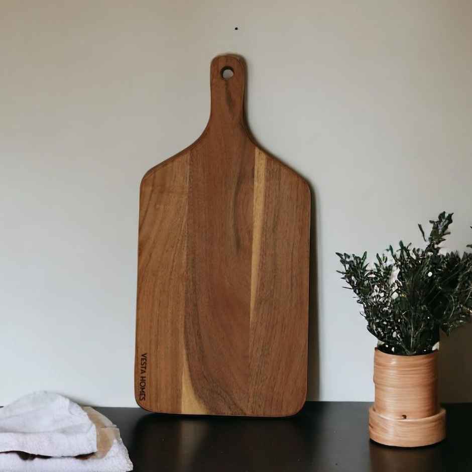 Vesta Homes Acacia Wood Chopping Board/Cutting/Serving Board, Platter | 42 X 18 X 1.5 Cm