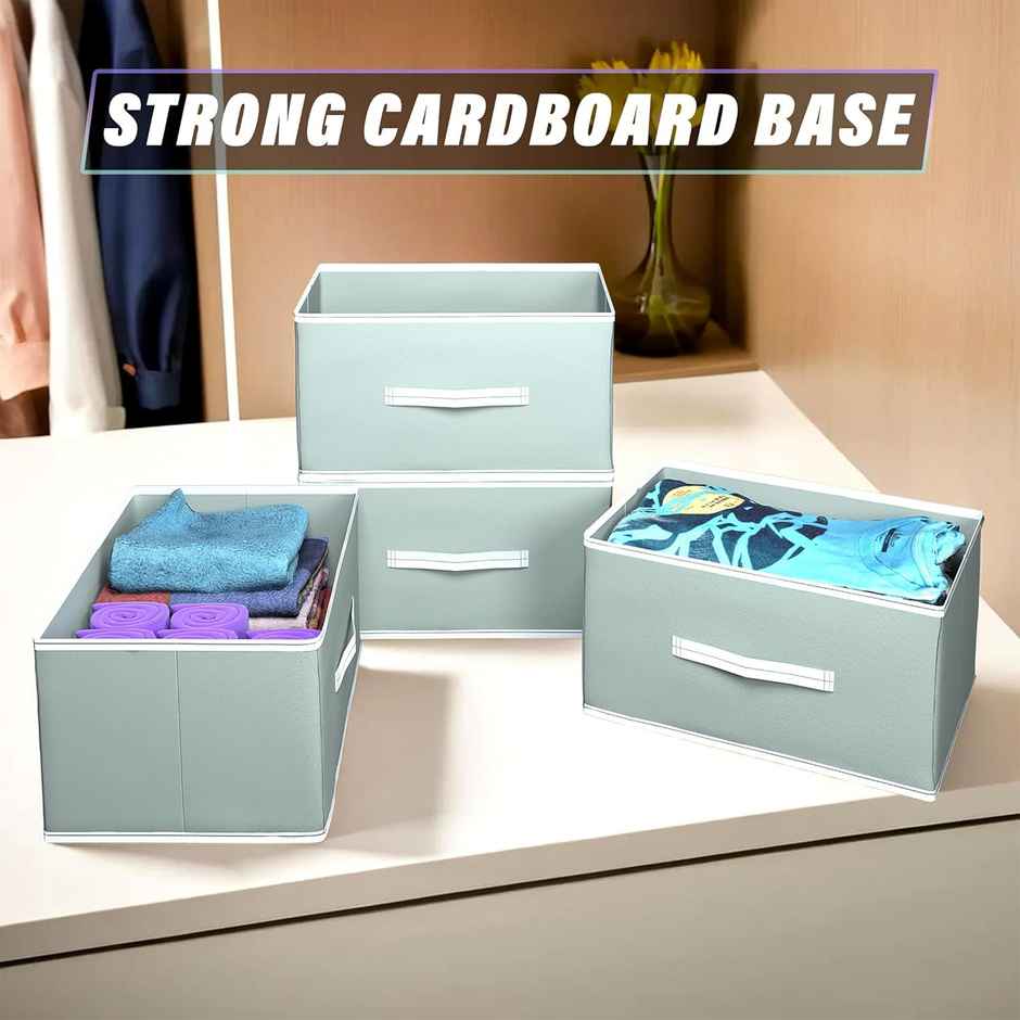 Kuber Industries Foldable Storage Box Set of 6 for Clothes | Innerwear | Socks | Jeans (Grey)