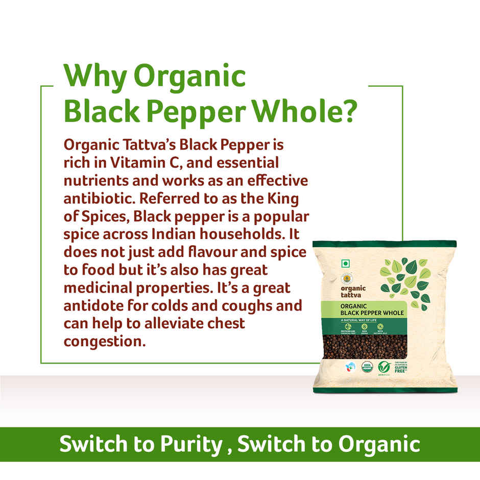 Organic Tattva Black Pepper Whole