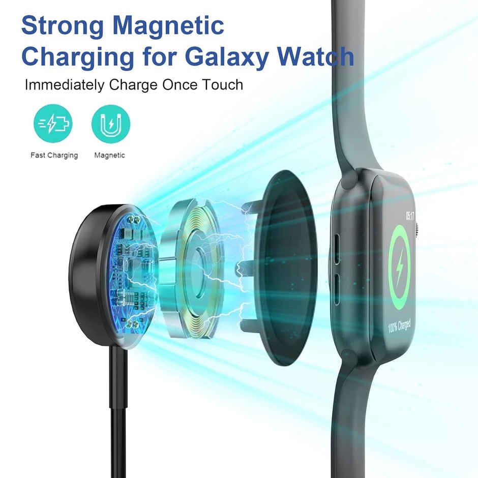 Bestor 4-in 2 USB-C Fast Charger Cable for Samsung Galaxy Watch | iPhone 6FT