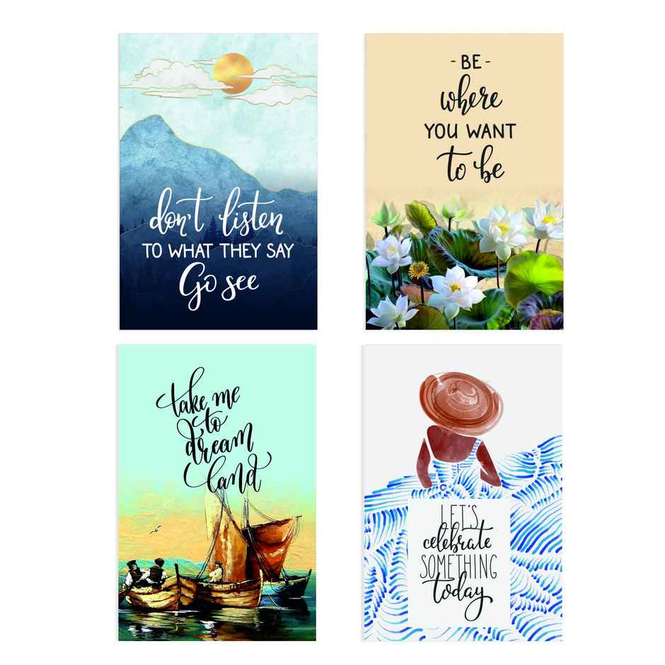 Paper Plane Design Travel Theme Wall Posters | Set of 10 | (12 Inch x 18 Inch) D1