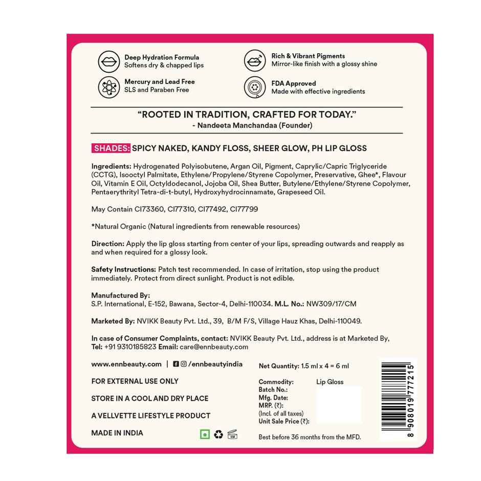 ENN Beauty Lip Gloss Kit | Easy to Apply