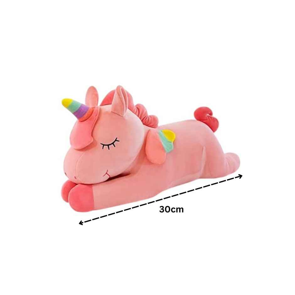 DearJoy Flying Unicorn Soft Toy - Pink, 30cm