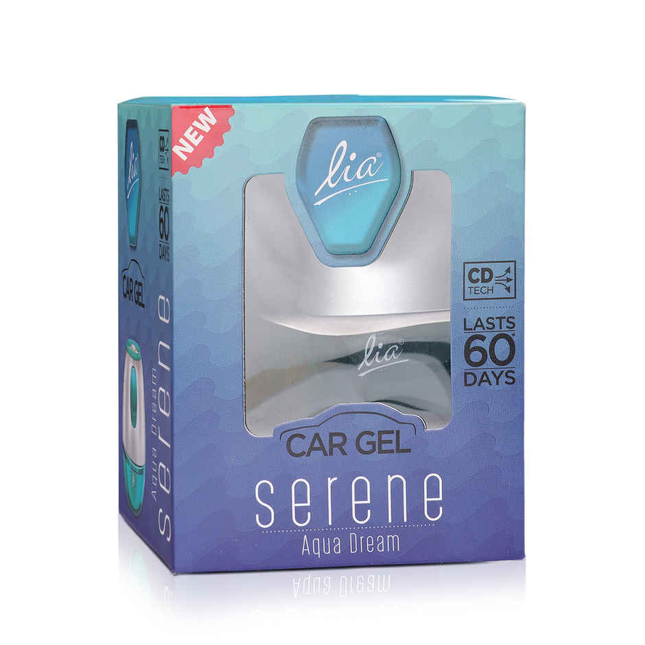 Lia Aqua Dream Car Gel | Long Lasting Air Freshener for Car | From House of Cycle