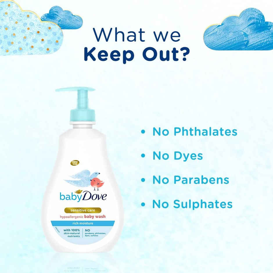 Baby Dove Rich Moisture Hypoallergenic Body Wash | Sensitive Care