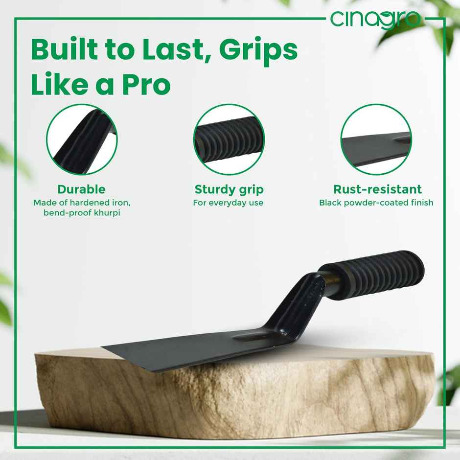Cinagro Khurpi 2-Inch Metal Blade | Garden Tools for Soil Tilling | Rust-Free