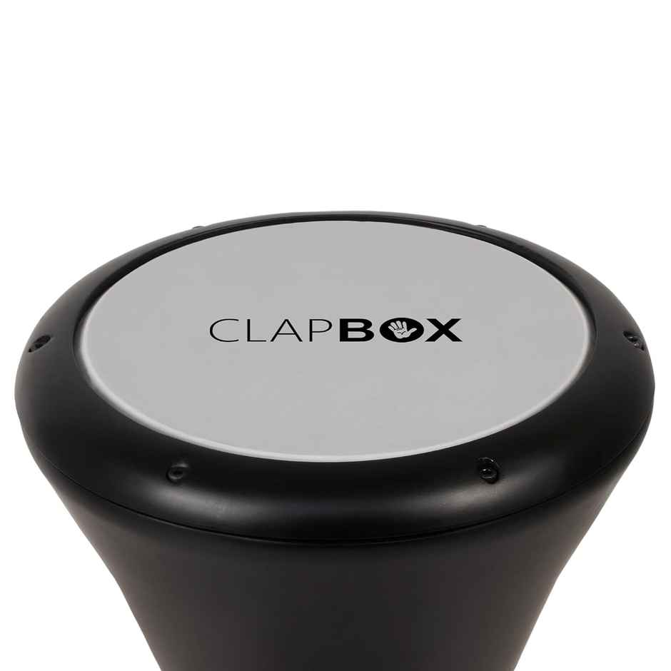 Clapbox Darbuka- Aluminium (9 Inches, Black) Full Size