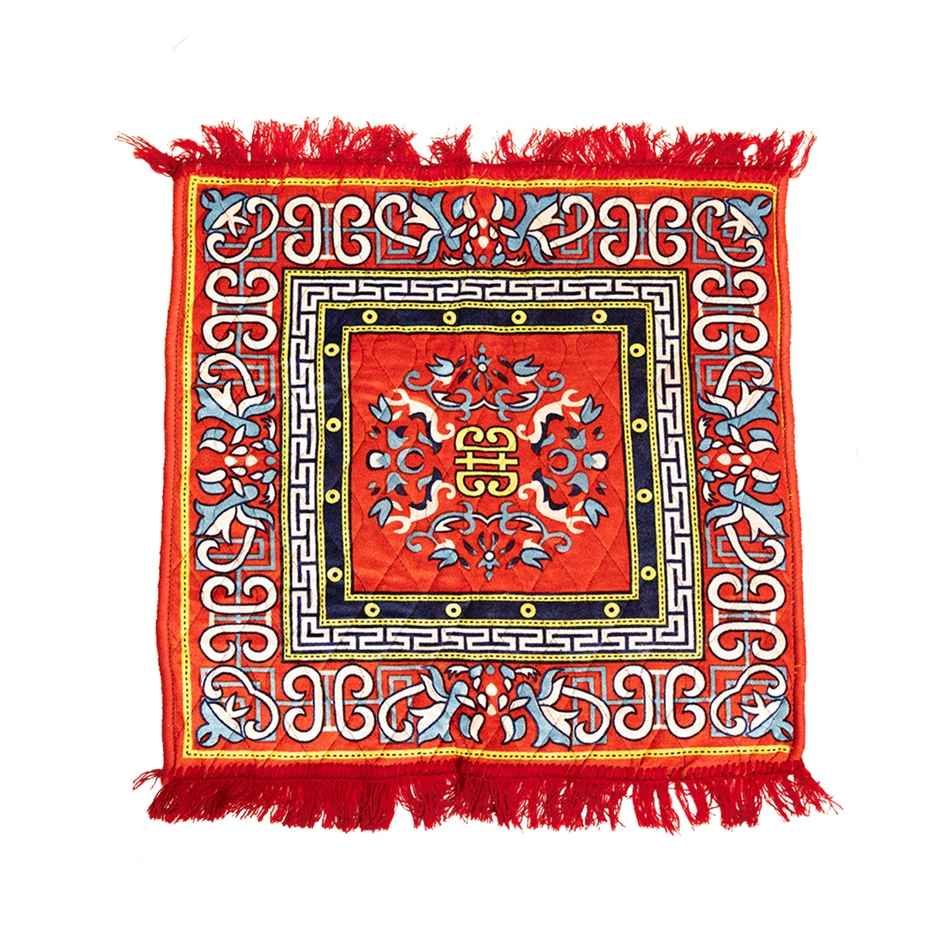 Jai Kashi Pooja Aasan - Multicolor | 24 x 24 inch