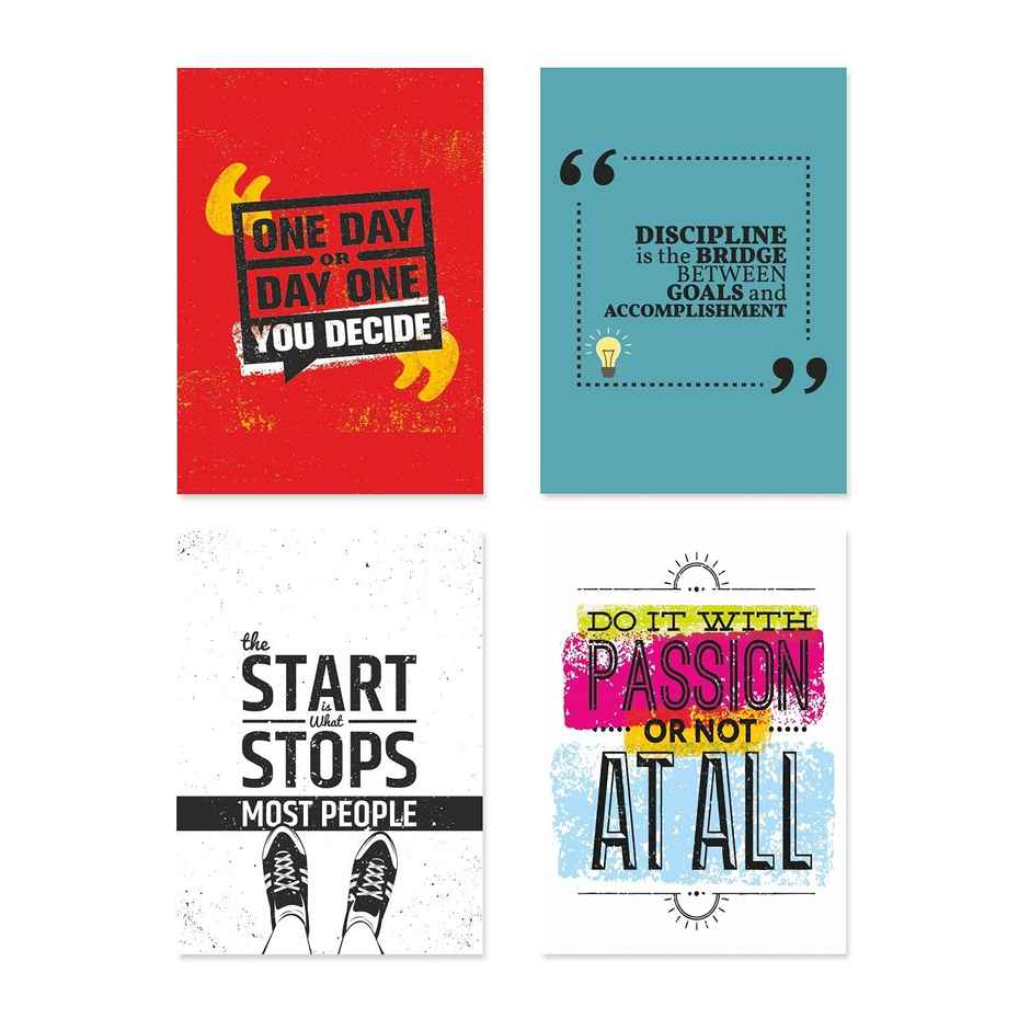 Paper Plane Design Wall Posters For Office Decor | Set of 10 | Size | 12 Inch x 18 Inch | D30