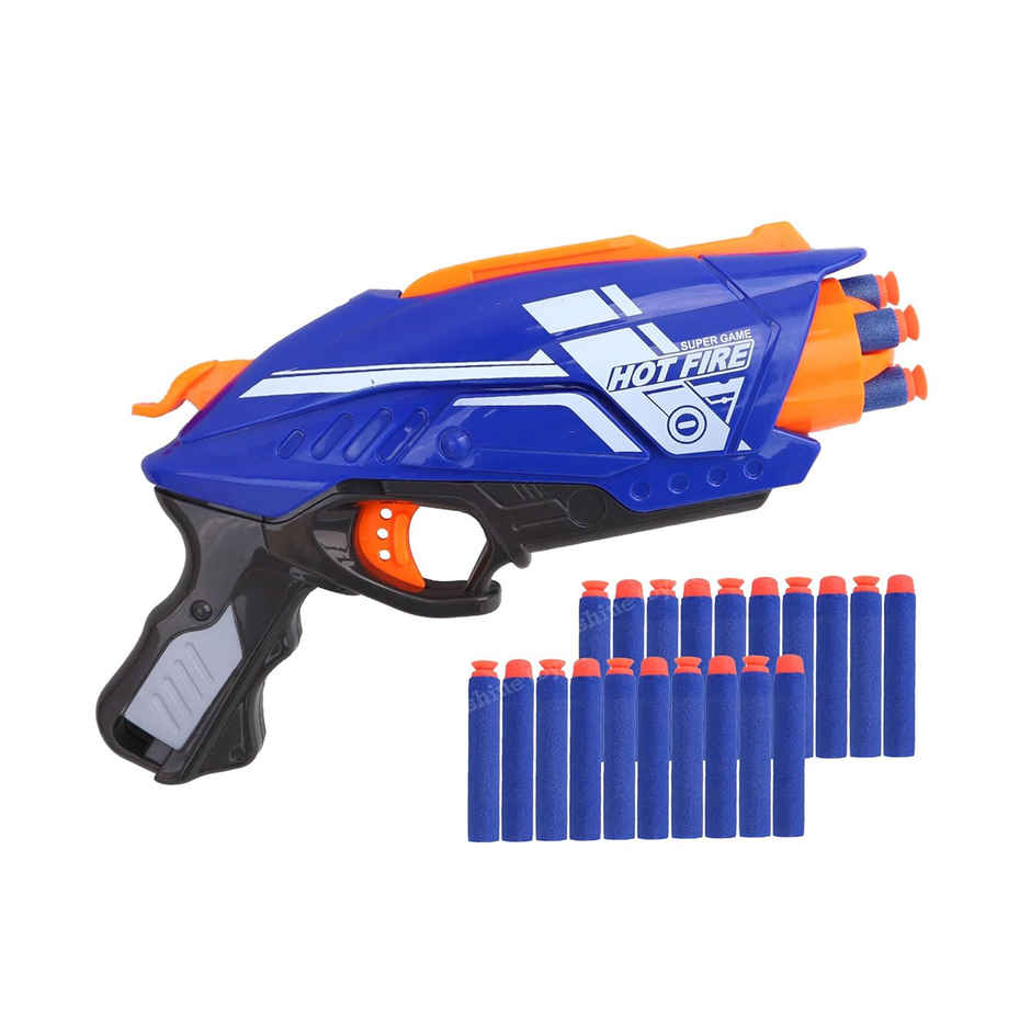 Toyshine Gizmo Foam Blaster Gun Toy With 20 Bullets (Multi Color)