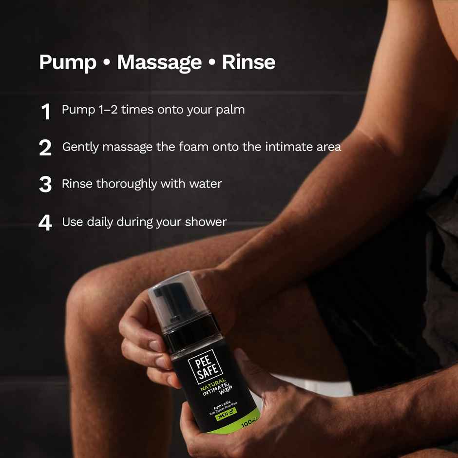 Pee Safe Natural Intimate Wash for Men | Dermatologically Tested