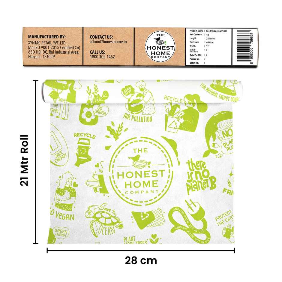 The Honest Home Company Food Wrapping Paper | 21 Meter
