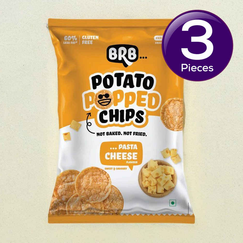 BRB Potato Popped Chips - Pasta Cheese Flavour Combo