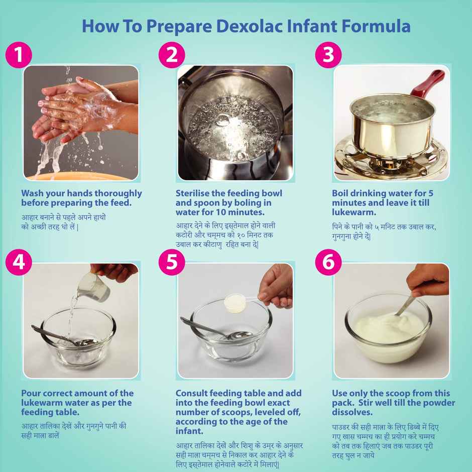 Dexolac Infant Formula Milk Powder For Babies - Stage 1 | Upto 6 Months | Large Pack