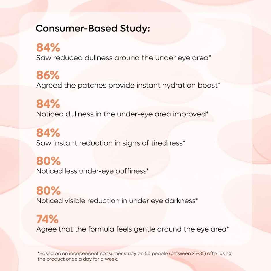 mCaffeine Kombucha Under Eye Patches Niacinamide 4% 15 Pair