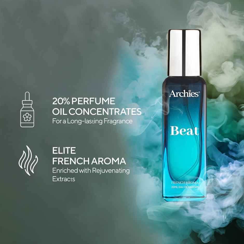 Archies Beat Eau De Parfum Luxury French Aroma Premium Long Lasting Sporty Perfume For Men Women
